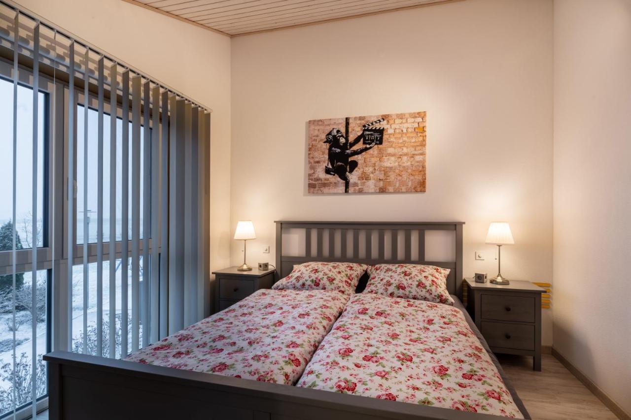 Gemuetliche Ferienwohnung Mit Panoramablick Muttensweiler Esterno foto