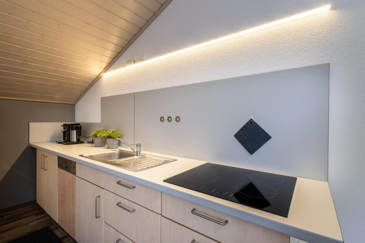 Gemuetliche Ferienwohnung Mit Panoramablick Muttensweiler Esterno foto